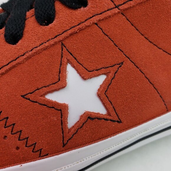 NEW Converse Cons One Star Pro Mens Sz 8 Wms 9.5 Red Low Sneaker Shoes 172633C - Picture 10 of 12